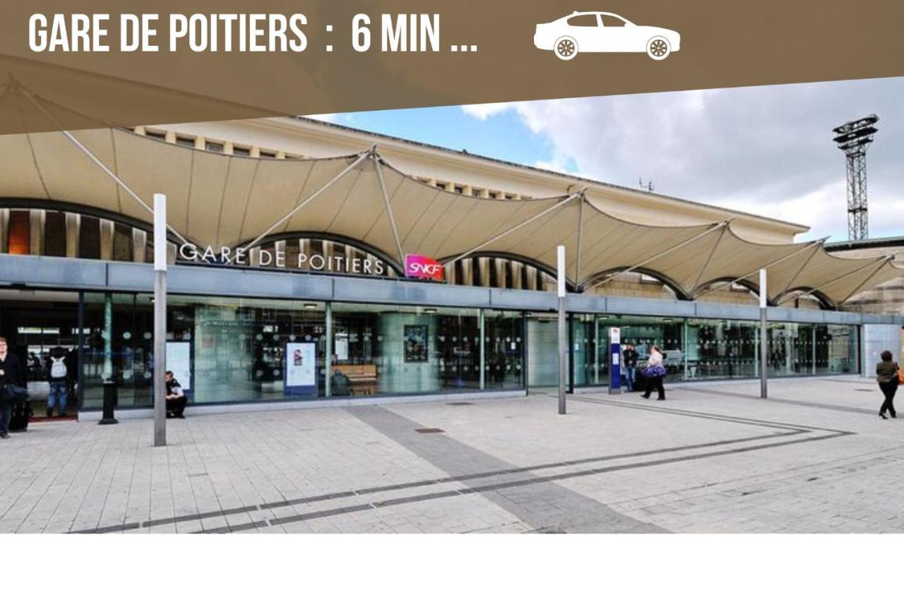 Bellejoie - Appartement T3- Poitiers Sud - Direct Futuroscope - Parking Et Wifi Gratuit Dış mekan fotoğraf